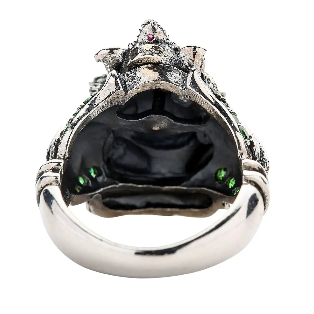 Bikerringshop Sterling Silver Amulet Hindu God Ganesha Ring 7 Bikerringshop Sterling Silver Amulet Hindu God Ganesha Ring - Image 5