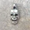 Bikerringshop Silver Joker Clown Mask Pendant -Outlet Rings Store silver joker clown mask pendant