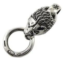 Bikerringshop Sterling Silver Lion Head Pendant -Outlet Rings Store silver lion head pendant 3