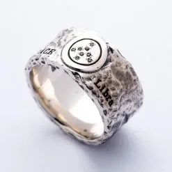 Bikerringshop Sterling Silver Peace Band Ring -Outlet Rings Store silver peace ring 6