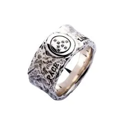 Bikerringshop Sterling Silver Peace Band Ring -Outlet Rings Store silver peace ring 7