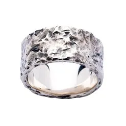 Bikerringshop Sterling Silver Peace Band Ring -Outlet Rings Store silver peace ring 9