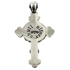 Bikerringshop Silver Gold Stack Cross Skull Pendant -Outlet Rings Store silver skull pendant 2