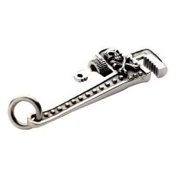Bikerringshop 925 Sterling Silver Skull Wrench Pendant -Outlet Rings Store silver skull wrench pendant 7