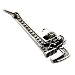 Bikerringshop 925 Sterling Silver Skull Wrench Pendant -Outlet Rings Store silver skull wrench pendant 8