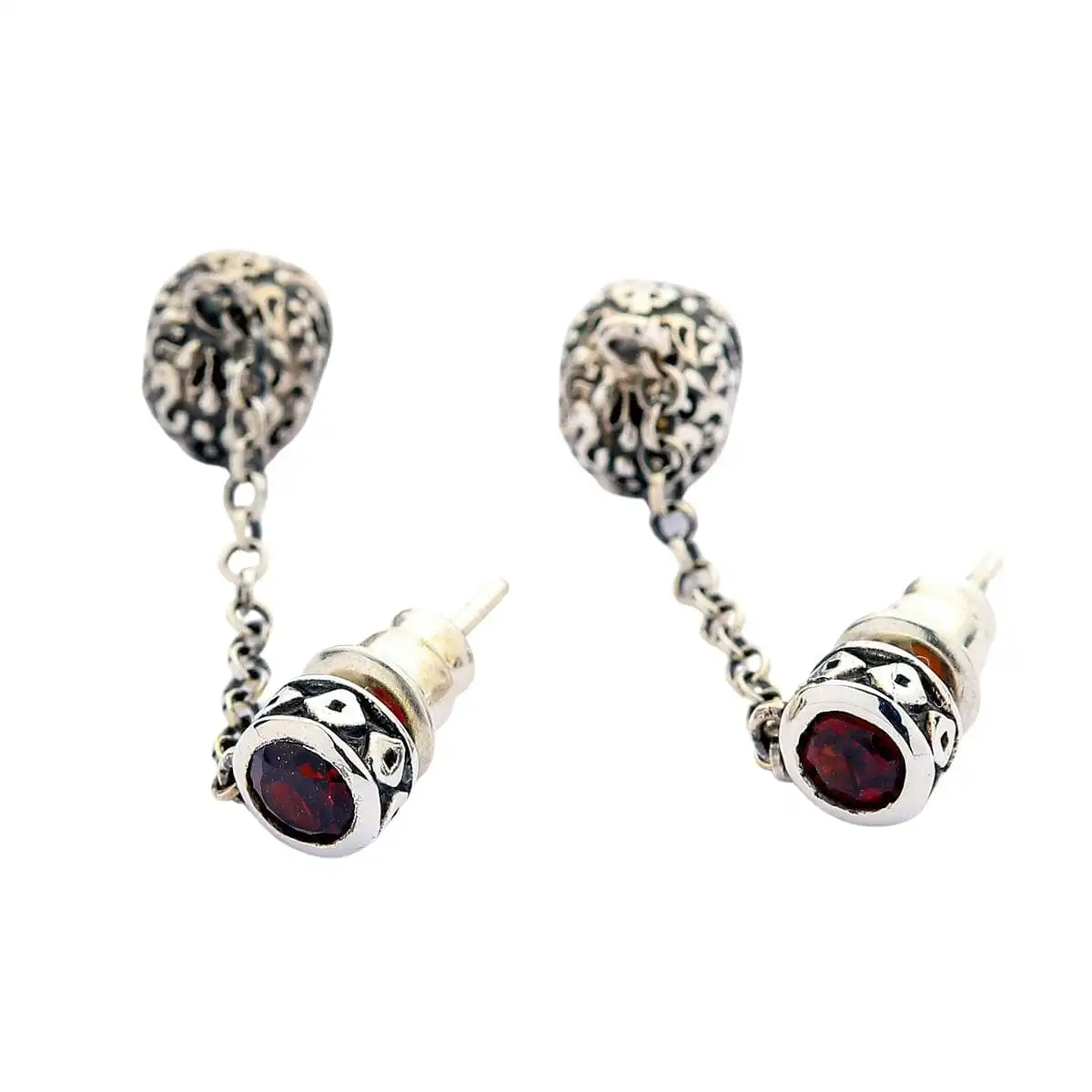 Bikerringshop Sterling Silver Sugar Skull Dangle Earrings 8 Bikerringshop Sterling Silver Sugar Skull Dangle Earrings - Image 6