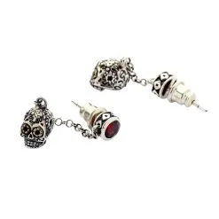 Bikerringshop Sterling Silver Sugar Skull Dangle Earrings 15 Bikerringshop Sterling Silver Sugar Skull Dangle Earrings -Outlet Rings Store silver sugar skull dangle earrings 6