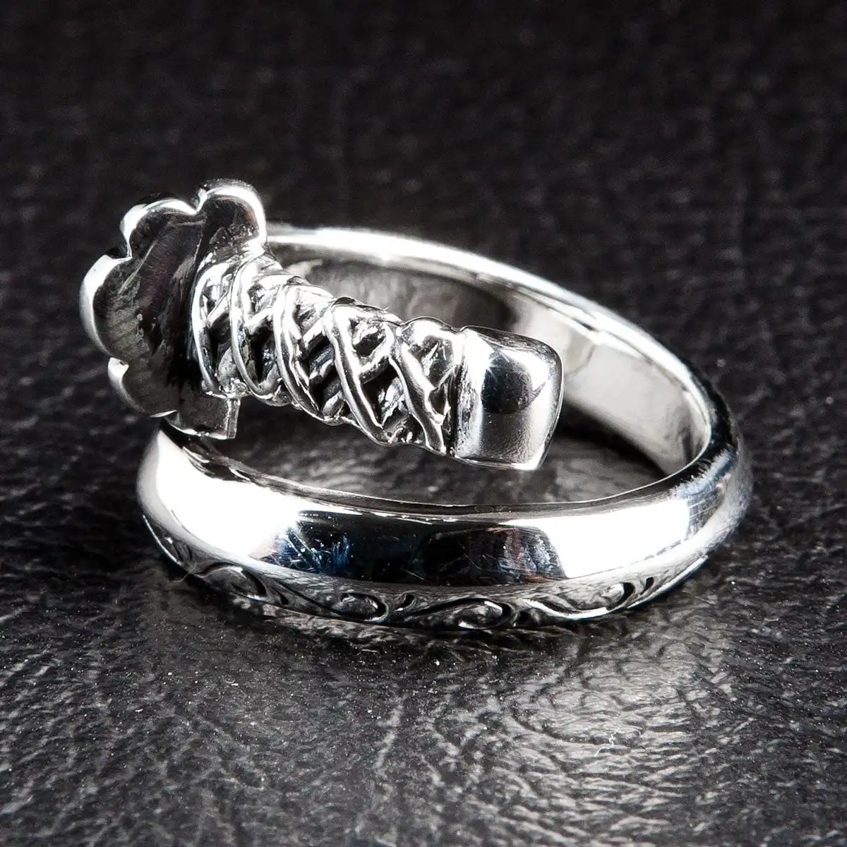 Bikerringshop 925 Sterling Silver Samurai Sword Ring 5 Bikerringshop 925 Sterling Silver Samurai Sword Ring - Image 3