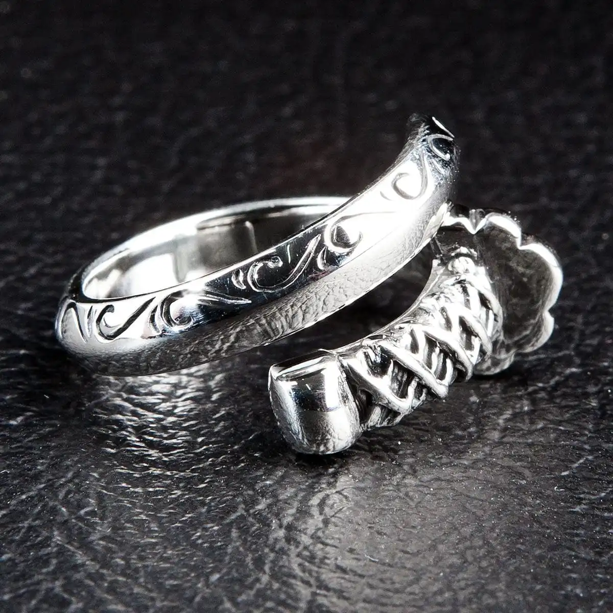Bikerringshop 925 Sterling Silver Samurai Sword Ring 6 Bikerringshop 925 Sterling Silver Samurai Sword Ring - Image 4