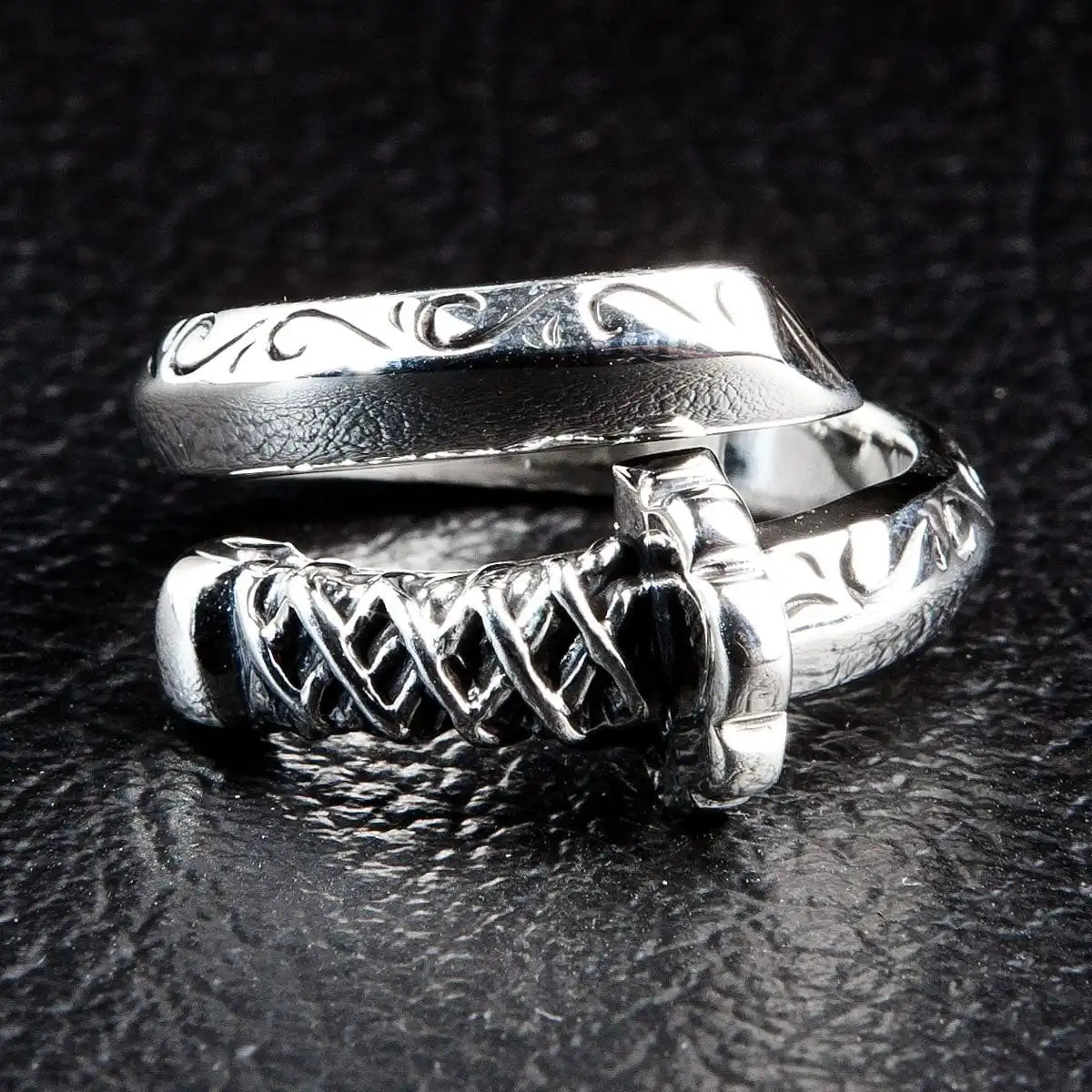 Bikerringshop 925 Sterling Silver Samurai Sword Ring 3 Bikerringshop 925 Sterling Silver Samurai Sword Ring