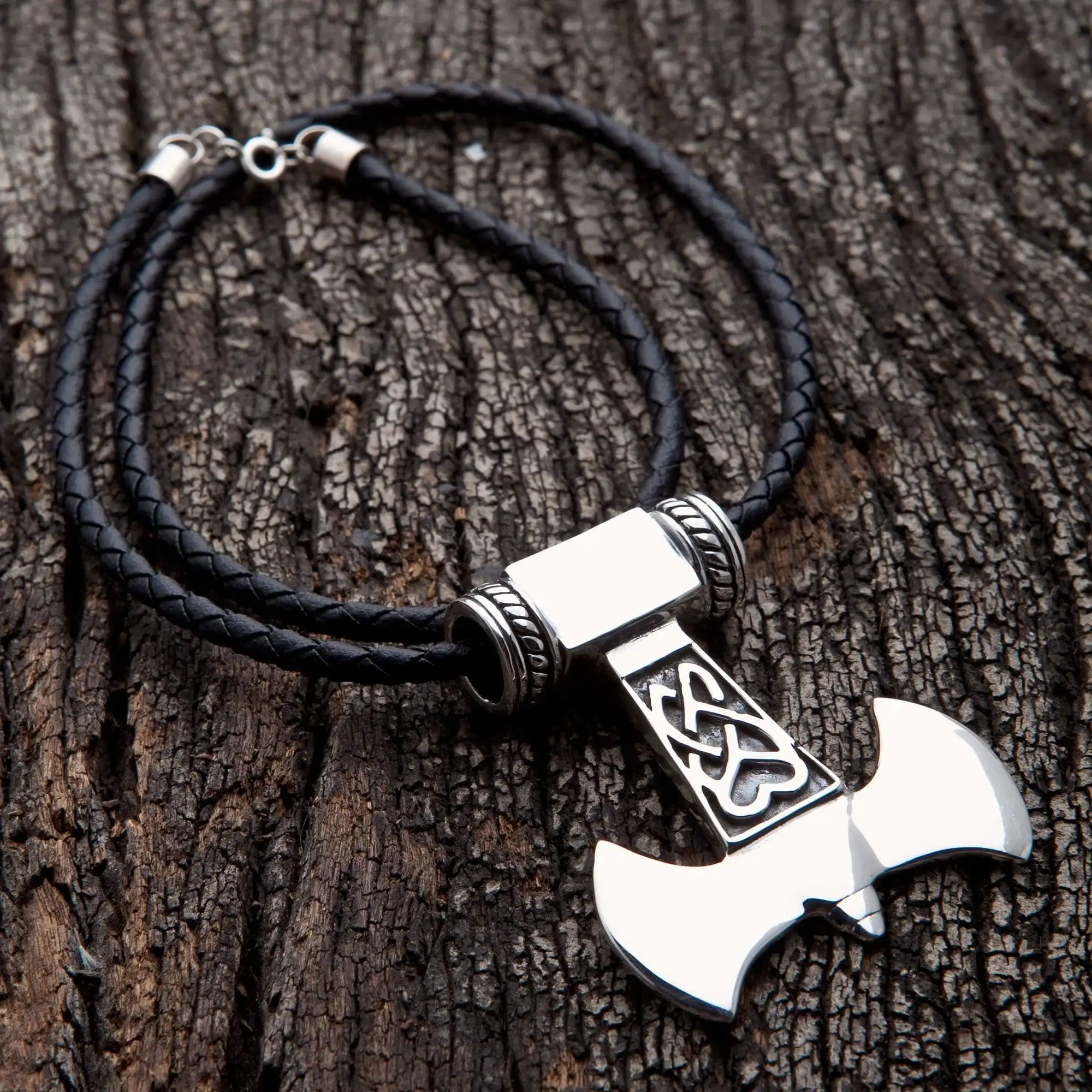 Bikerringshop Sterling Silver Thors Hammer Pendant Necklace 6 Bikerringshop Sterling Silver Thors Hammer Pendant Necklace - Image 4