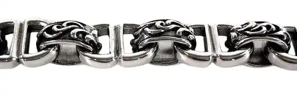 Bikerringshop Sterling Silver Tribal Bracelet 4 Bikerringshop Sterling Silver Tribal Bracelet - Image 2