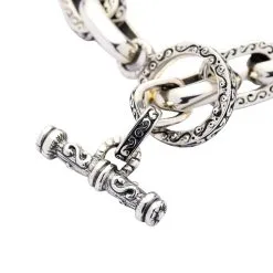 Bikerringshop Sterling Silver Tribe Chain Bracelet -Outlet Rings Store silver tribe chain bracelet 3