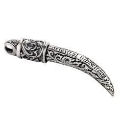 Bikerringshop Sterling Silver Fang Tusk Pendant -Outlet Rings Store silver tusk pendant 3