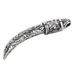 Bikerringshop Sterling Silver Fang Tusk Pendant -Outlet Rings Store silver tusk pendant 4