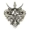 Bikerringshop Silver Warrior Dragon Pendant -Outlet Rings Store silver warrior dragon pendant