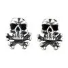 Bikerringshop Sterling Silver Skull Bone Studs Earrings 1 Bikerringshop Sterling Silver Skull Bone Studs Earrings -Outlet Rings Store skull bone stud earring