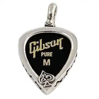 Bikerringshop Sterling Silver Skull Guitar Pick Holder Pendant Necklace 4 Bikerringshop Sterling Silver Skull Guitar Pick Holder Pendant Necklace - Image 2