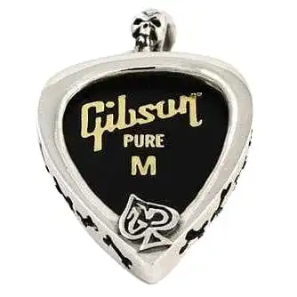 Bikerringshop Sterling Silver Skull Guitar Pick Holder Pendant Necklace 9 Bikerringshop Sterling Silver Skull Guitar Pick Holder Pendant Necklace - Image 7