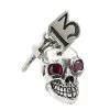 Bikerringshop Sterling Silver Cross Skull Rocker Pendant 2 Bikerringshop Sterling Silver Cross Skull Rocker Pendant -Outlet Rings Store skull rocker pendant