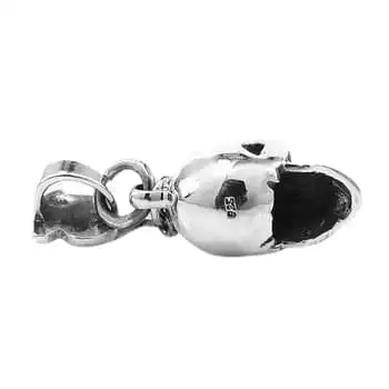 Bikerringshop Sterling Silver Cross Skull Rocker Pendant 6 Bikerringshop Sterling Silver Cross Skull Rocker Pendant - Image 4