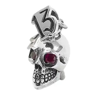 Bikerringshop Sterling Silver Cross Skull Rocker Pendant 4 Bikerringshop Sterling Silver Cross Skull Rocker Pendant - Image 2