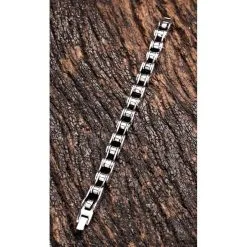 Bikerringshop Small Sterling Silver Bike Chain Bracelet 11 Bikerringshop Small Sterling Silver Bike Chain Bracelet -Outlet Rings Store small bike chain bracelet 4