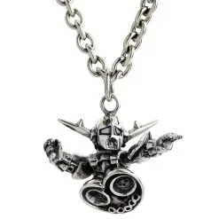 Bikerringshop Sterling Silver Short Gundam Robot Pendant Necklace 11 Bikerringshop Sterling Silver Short Gundam Robot Pendant Necklace -Outlet Rings Store small gundam pendant 4
