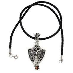 Bikerringshop Silver Cobra Snake Gothic Pendant -Outlet Rings Store snake pendant 3