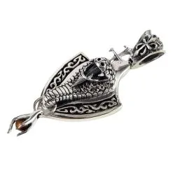Bikerringshop Silver Cobra Snake Gothic Pendant -Outlet Rings Store snake pendant 4