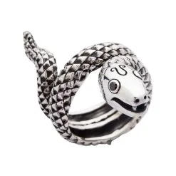 Bikerringshop Sterling Silver Snake Ring -Outlet Rings Store snake sterling silver ring 7