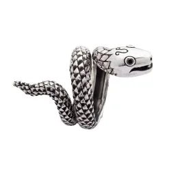 Bikerringshop Sterling Silver Snake Ring -Outlet Rings Store snake sterling silver ring 8