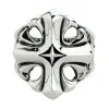 Bikerringshop Sterling Silver Star Cross Ring 2 Bikerringshop Sterling Silver Star Cross Ring -Outlet Rings Store star cross ring