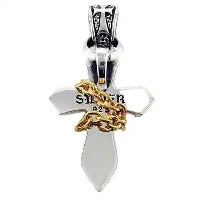 Bikerringshop Sterling Silver Cross Pendant Necklace 7 Bikerringshop Sterling Silver Cross Pendant Necklace - Image 5