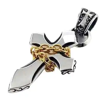 Bikerringshop Sterling Silver Cross Pendant Necklace 8 Bikerringshop Sterling Silver Cross Pendant Necklace - Image 6