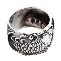 Bikerringshop Sterling Silver Fish Koi Mens Wedding Bands Ring 18 Bikerringshop Sterling Silver Fish Koi Mens Wedding Bands Ring -Outlet Rings Store sterling silver fish koi mens wedding bands ring 7