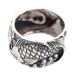 Bikerringshop Sterling Silver Fish Koi Mens Wedding Bands Ring 19 Bikerringshop Sterling Silver Fish Koi Mens Wedding Bands Ring -Outlet Rings Store sterling silver fish koi mens wedding bands ring 8
