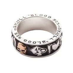 Bikerringshop Sterling Silver Gothic Spinning Rings -Outlet Rings Store sterling silver gothic spinning rings 4