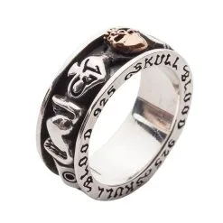 Bikerringshop Sterling Silver Gothic Spinning Rings -Outlet Rings Store sterling silver gothic spinning rings 7