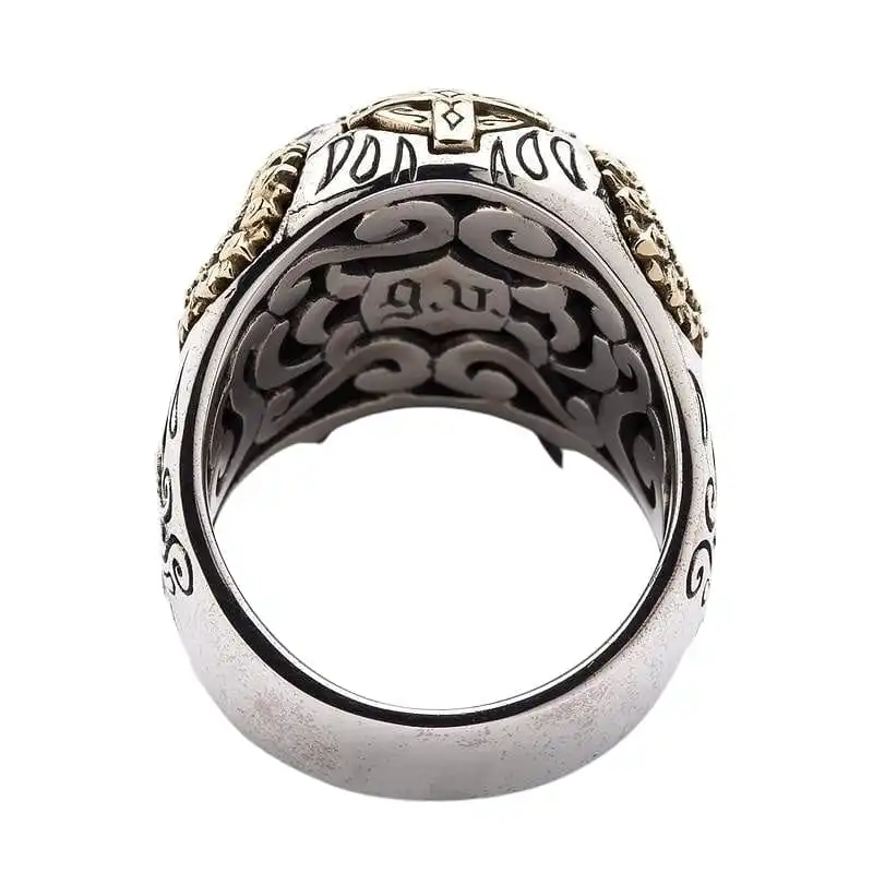 Bikerringshop Sterling Silver Mens Sugar Skull Rings 7 Bikerringshop Sterling Silver Mens Sugar Skull Rings - Image 5