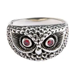 Bikerringshop Sterling Silver Owl Ring Band -Outlet Rings Store sterling silver owl ring 4 b3e15a63 ffc6 4b6e a4a2 1bf09fb65548
