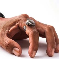 Bikerringshop Sterling Silver Owl Ring -Outlet Rings Store sterling silver owl ring 8