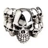 Bikerringshop Sterling Silver Phantom Skull Biker Ring -Outlet Rings Store sterling silver phantom skull biker ring