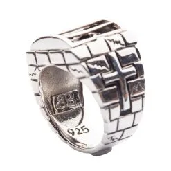 Bikerringshop Sterling Silver Prisoner Skull Rings -Outlet Rings Store sterling silver prisoner skull rings 12