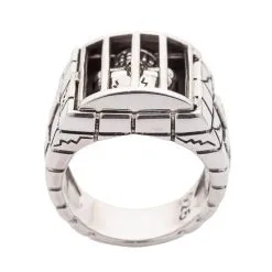 Bikerringshop Sterling Silver Prisoner Skull Rings -Outlet Rings Store sterling silver prisoner skull rings 6