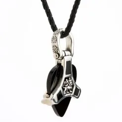 Bikerringshop Sterling Silver Rasta Lion Guitar Pick Holder Pendant -Outlet Rings Store sterling silver rasta lion guitar pick holder pendant 3