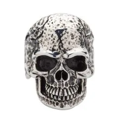 Bikerringshop Sterling Silver Tough Men Skull Ring