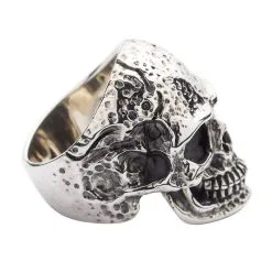 Bikerringshop Sterling Silver Tough Men Skull Ring 18 Bikerringshop Sterling Silver Tough Men Skull Ring -Outlet Rings Store sterling silver tough men skull ring 8