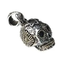 Bikerringshop Sugar Skull Steampunk Pendant -Outlet Rings Store sugar skull steampunk pendant 2