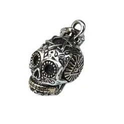 Bikerringshop Sugar Skull Steampunk Pendant